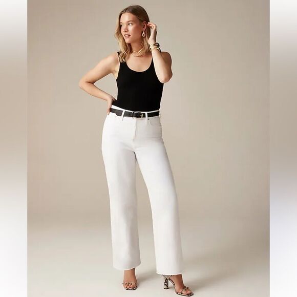 J Crew Slim Wide Leg Jeans 32 - Picture 6 of 15
